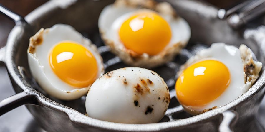 Kochen von Wachteleiern